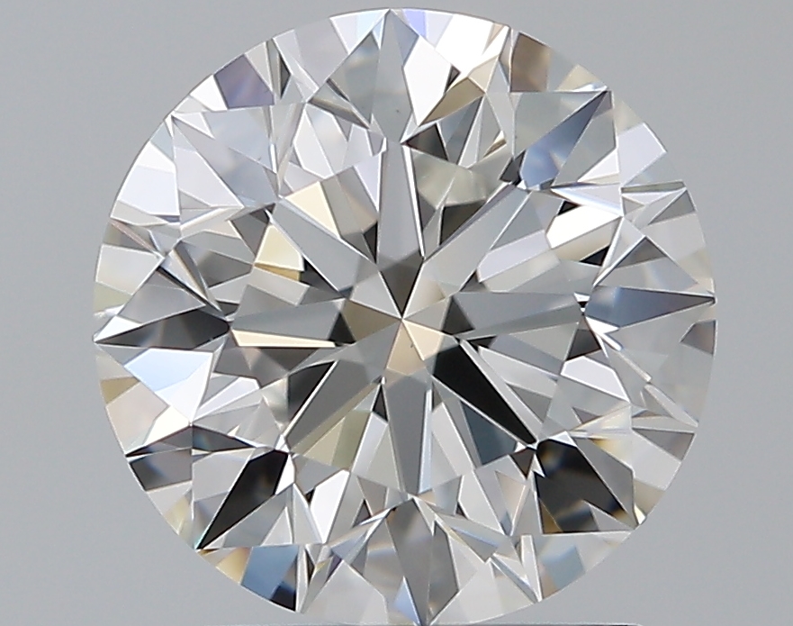 2.22 CaratF-VS1 EX Cut Round Diamond