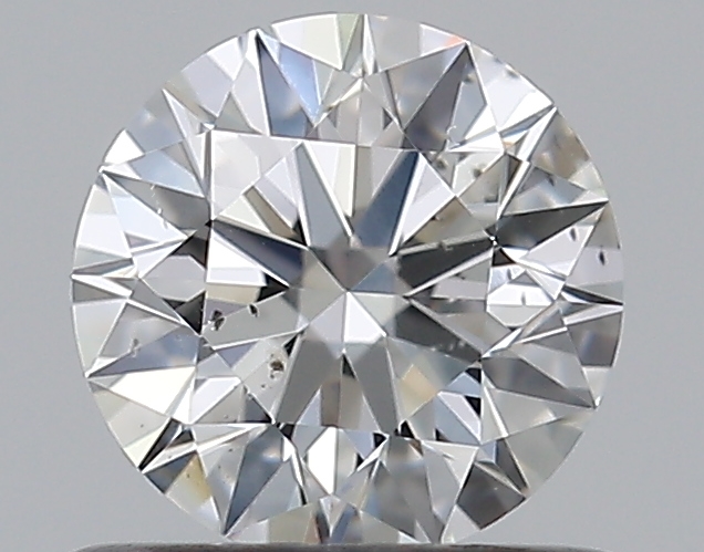 0.57 CaratF-SI2 EX Cut Round Diamond