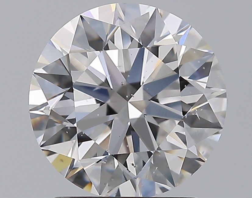 2.01 CaratD-SI1 EX Cut Round Diamond