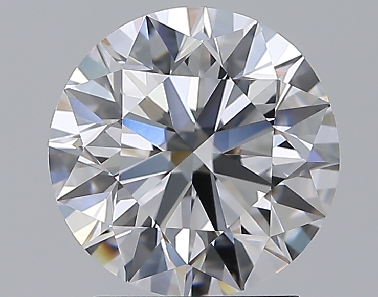 2.2 CaratD-VVS1 EX Cut Round Diamond