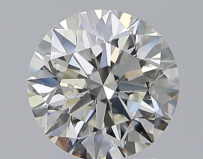 1.79 CaratJ-SI2 EX Cut Round Diamond