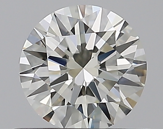 0.5 CaratK-VVS2 EX Cut Round Diamond