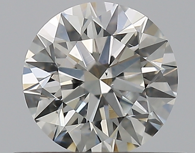 0.52 CaratI-SI1 EX Cut Round Diamond