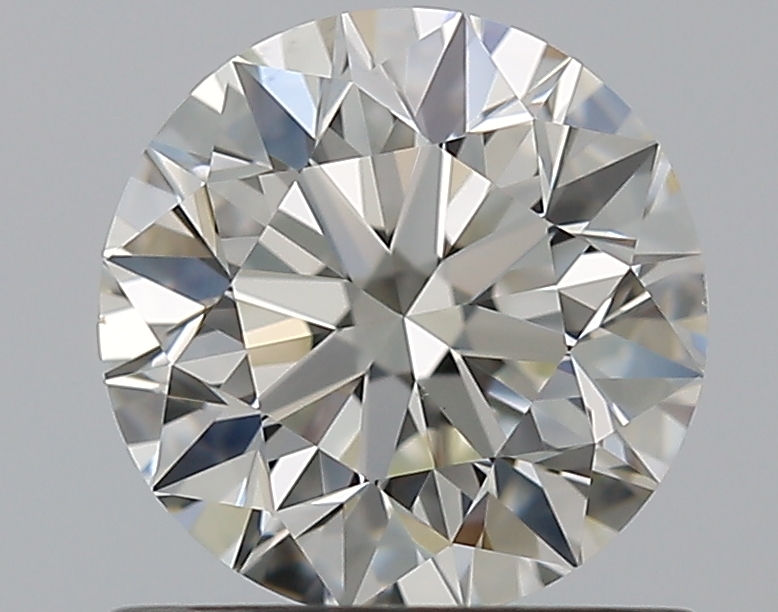 0.9 CaratJ-VS1 EX Cut Round Diamond