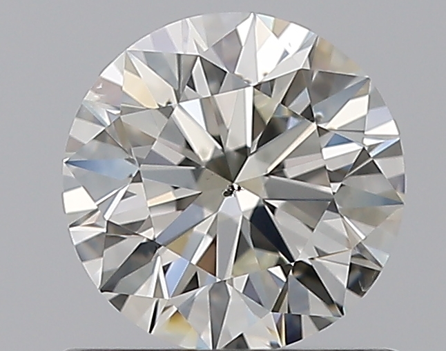 0.81 CaratJ-SI2 EX Cut Round Diamond
