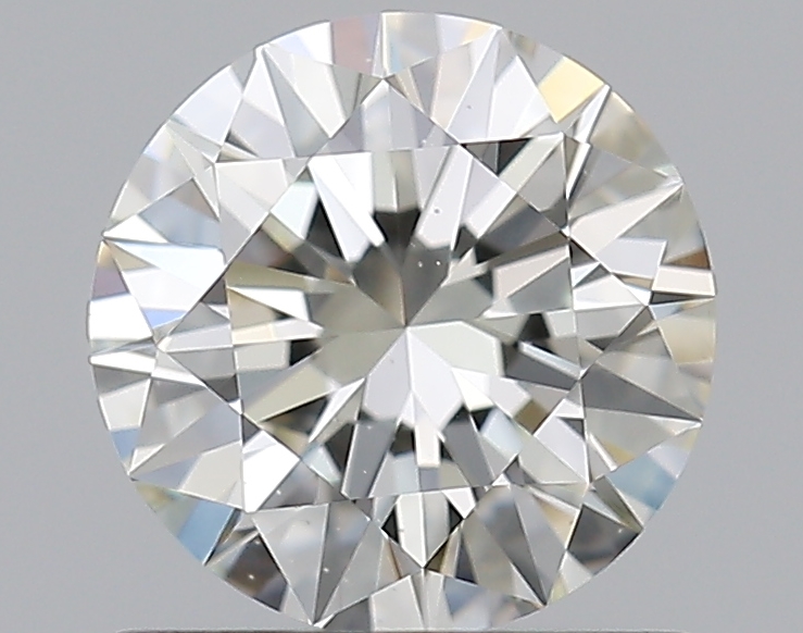 0.78 CaratJ-VS2 EX Cut Round Diamond