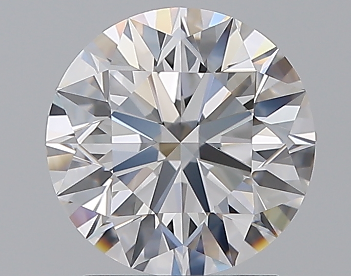2 CaratD-VVS2 EX Cut Round Diamond