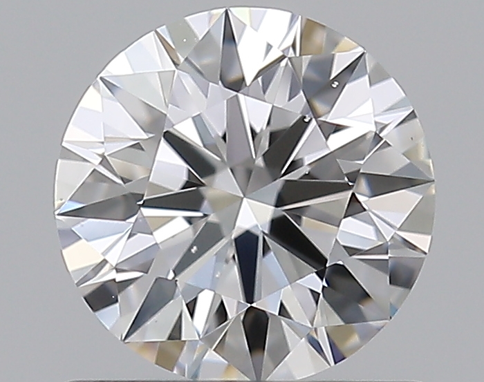0.72 CaratE-VS2 EX Cut Round Diamond