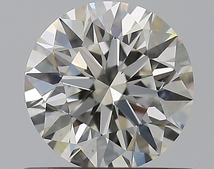 0.73 CaratJ-VS2 EX Cut Round Diamond