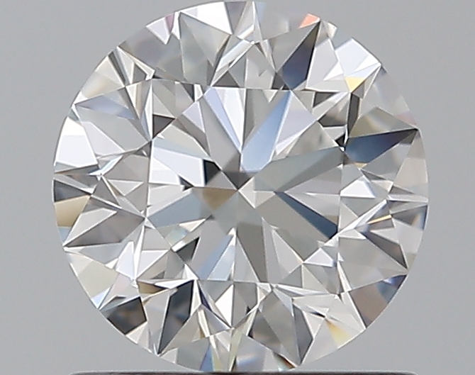 1 CaratE-VVS2 EX Cut Round Diamond