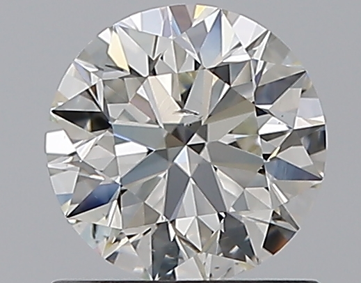 0.9 CaratJ-SI2 EX Cut Round Diamond