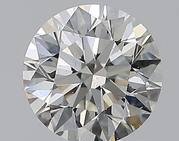 0.76 CaratJ-SI2 EX Cut Round Diamond