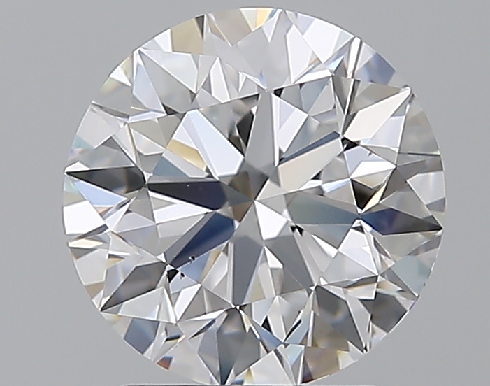 2.2 CaratD-VS2 EX Cut Round Diamond