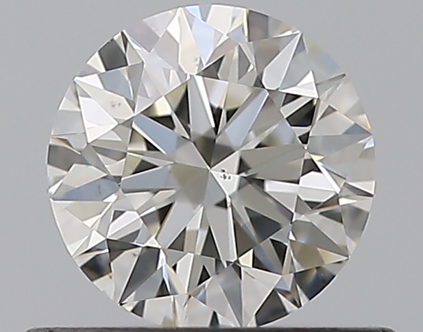 0.53 CaratJ-VS2 EX Cut Round Diamond