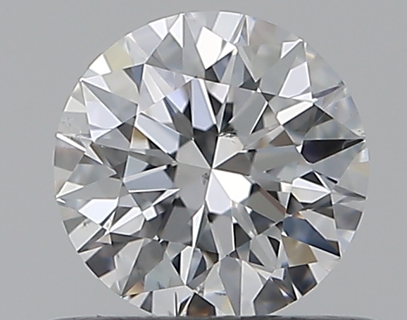 0.52 CaratE-SI2 EX Cut Round Diamond