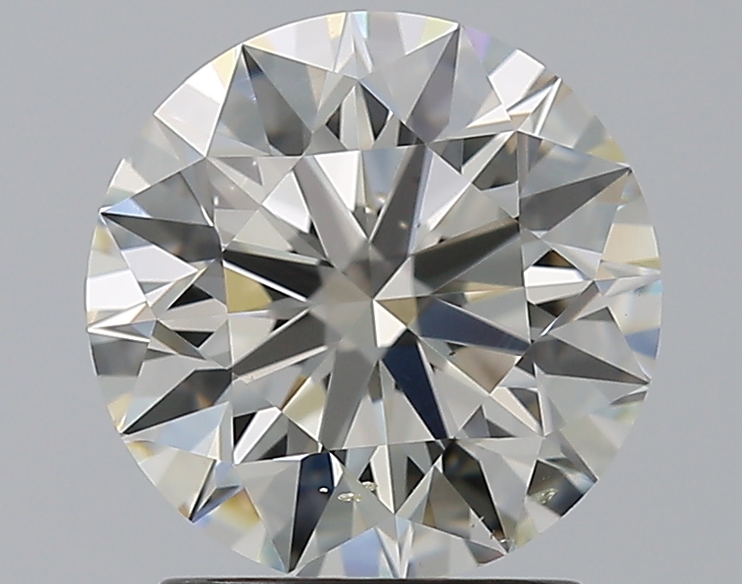 2.01 CaratK-SI1 EX Cut Round Diamond