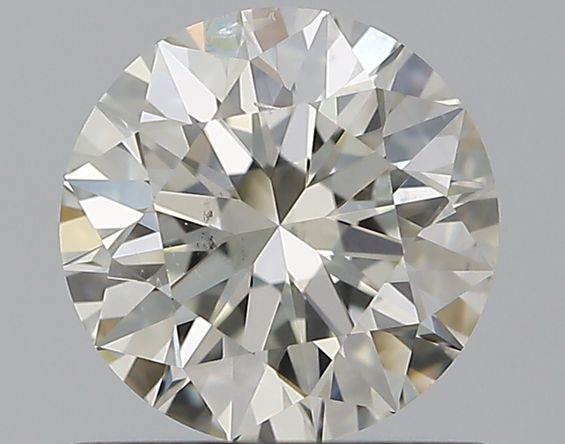 0.88 CaratK-SI2 EX Cut Round Diamond