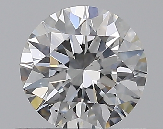 0.5 CaratF-SI1 EX Cut Round Diamond