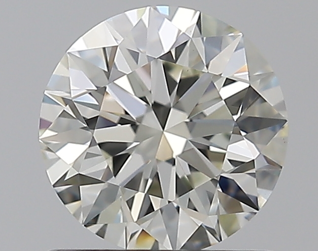 0.91 CaratJ-VS2 EX Cut Round Diamond