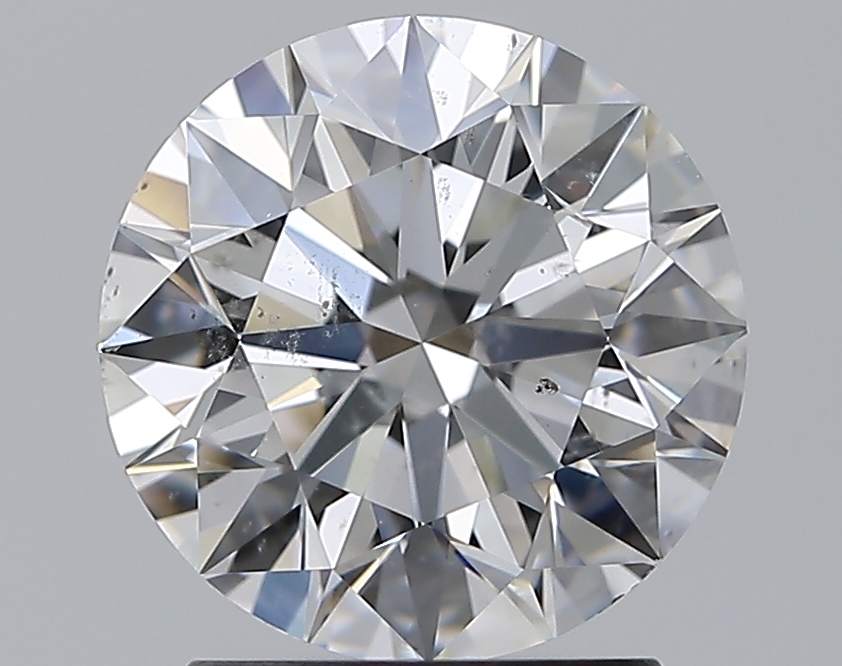 2.01 CaratG-SI2 EX Cut Round Diamond