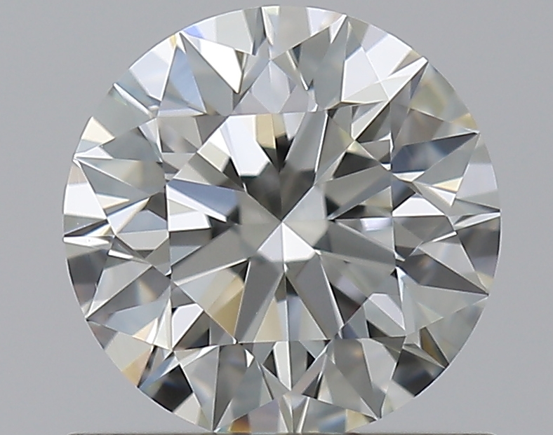 0.76 CaratJ-VVS2 EX Cut Round Diamond