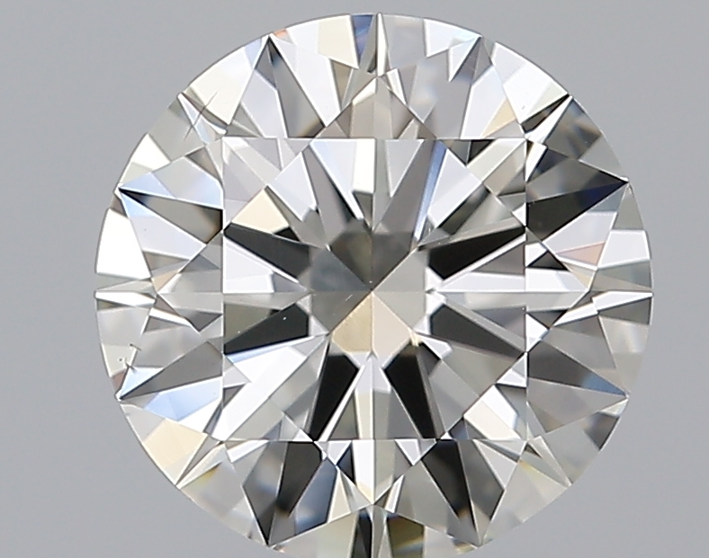3.01 CaratJ-VS2 EX Cut Round Diamond
