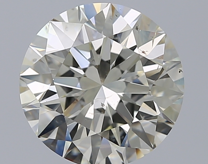 3.02 CaratL-SI2 EX Cut Round Diamond