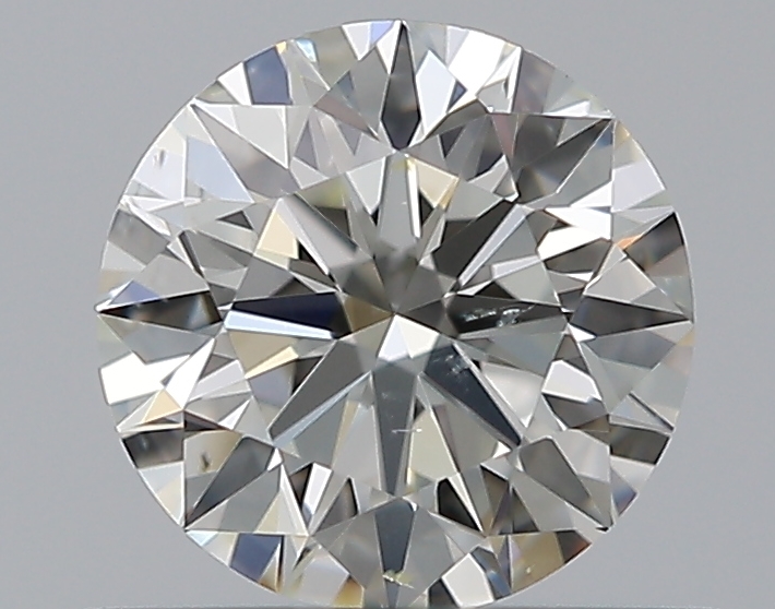0.58 CaratJ-SI1 EX Cut Round Diamond