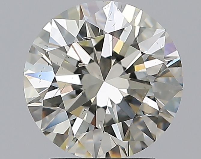 2.01 CaratK-SI2 EX Cut Round Diamond