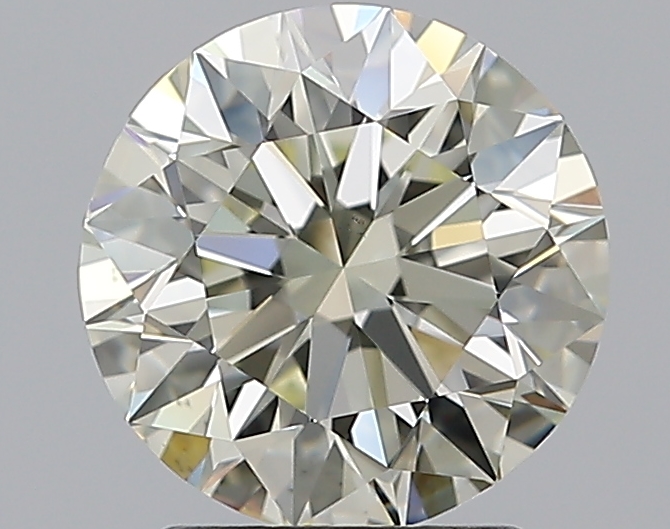 2.01 CaratO-P-VS2 EX Cut Round Diamond
