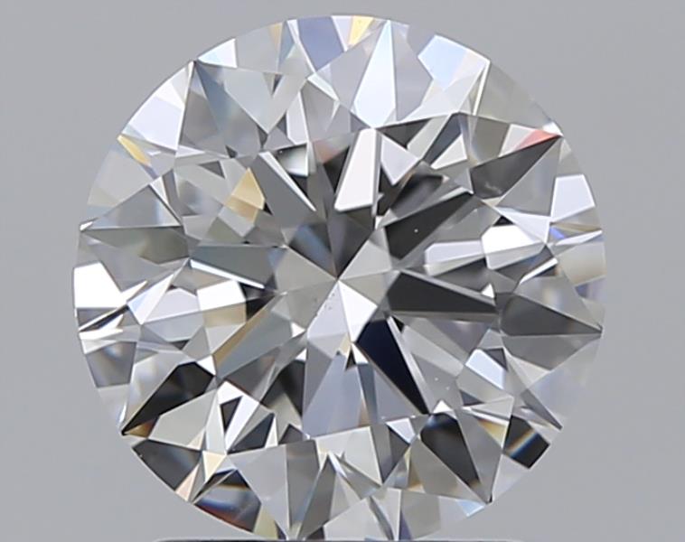 1.71 CaratE-VS2 EX Cut Round Diamond