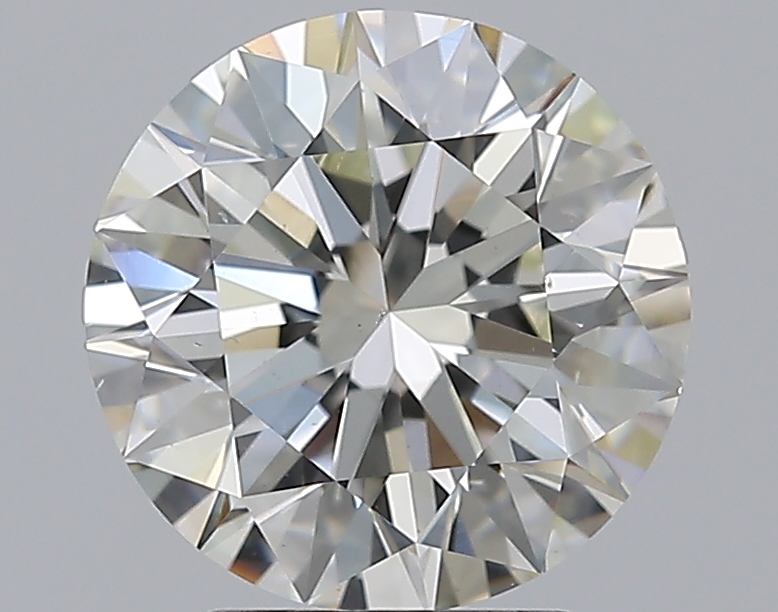3 CaratJ-VS2 EX Cut Round Diamond