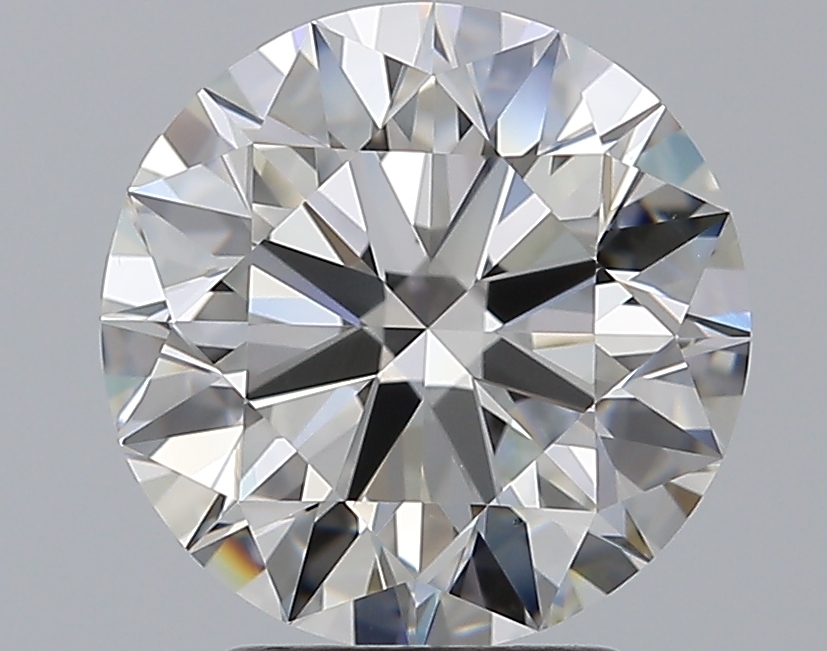 3 CaratH-VS2 EX Cut Round Diamond