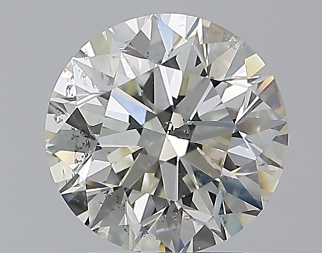 2.2 CaratK-SI2 EX Cut Round Diamond