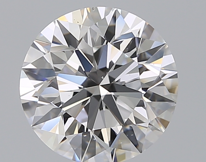 3.01 CaratD-VS2 EX Cut Round Diamond