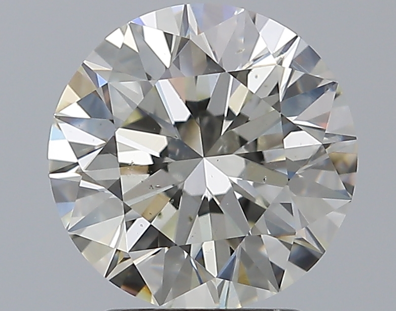 2.51 CaratJ-SI1 EX Cut Round Diamond