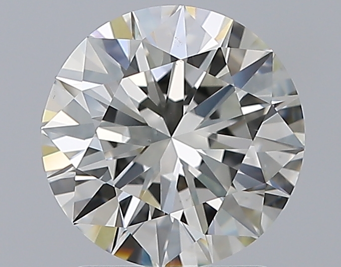 2.01 CaratJ-VS2 EX Cut Round Diamond
