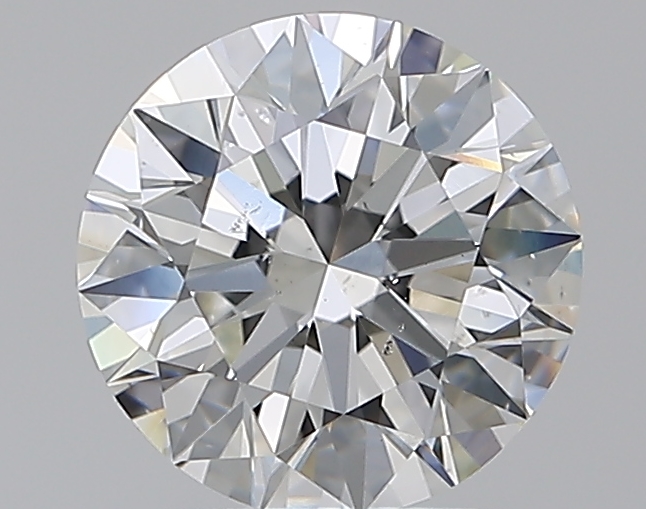 2.01 CaratG-SI1 EX Cut Round Diamond