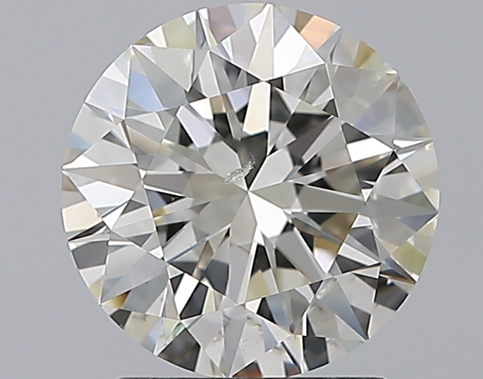 2.01 CaratJ-SI2 EX Cut Round Diamond