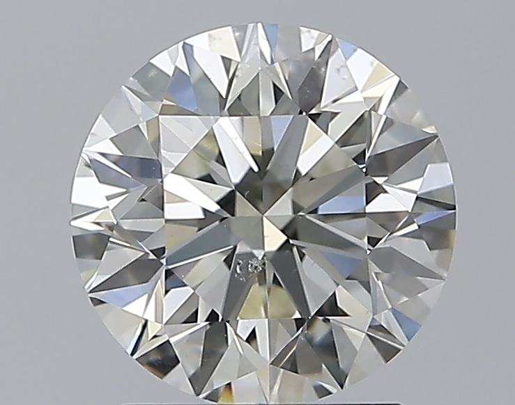 2.01 CaratJ-SI1 EX Cut Round Diamond