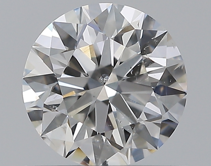 0.71 CaratF-SI2 EX Cut Round Diamond