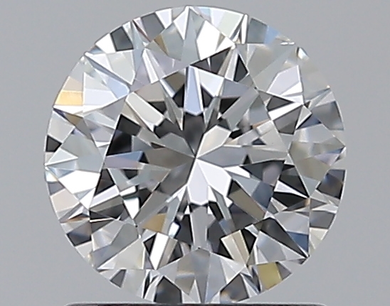 1 CaratE-VVS2 EX Cut Round Diamond