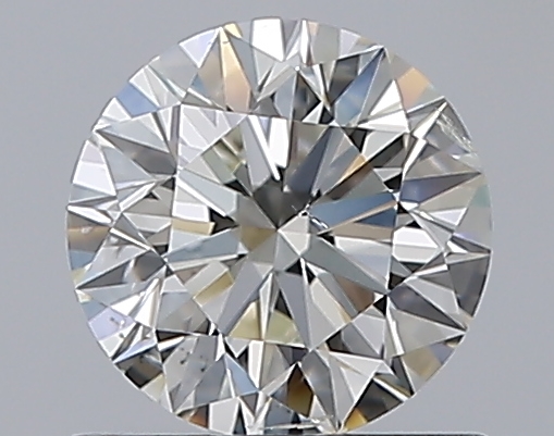 0.81 CaratJ-SI2 EX Cut Round Diamond