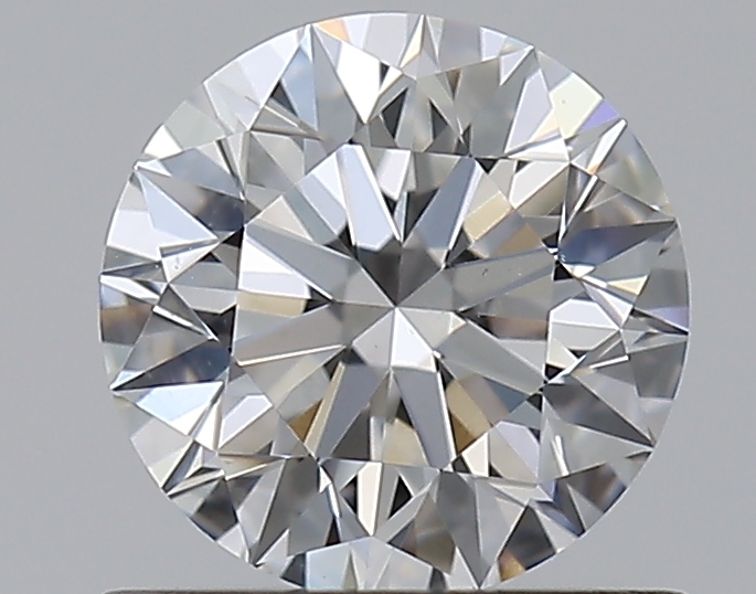 0.76 CaratF-SI1 EX Cut Round Diamond