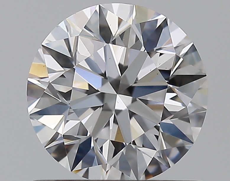 0.9 CaratD-VS2 EX Cut Round Diamond