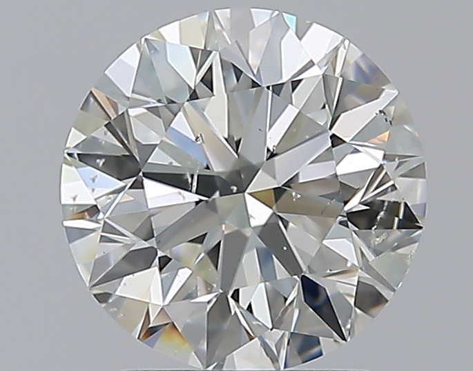 2.01 CaratJ-SI2 EX Cut Round Diamond