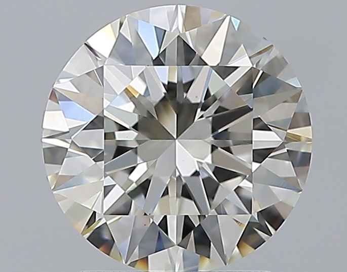 2.01 CaratJ-VS1 EX Cut Round Diamond