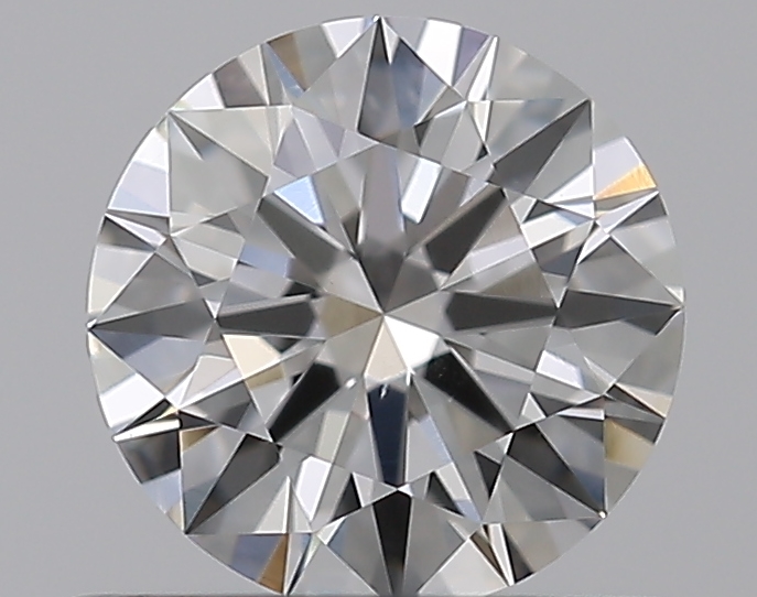 0.58 CaratF-SI1 EX Cut Round Diamond