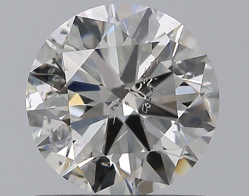 0.96 CaratH-SI2 EX Cut Round Diamond
