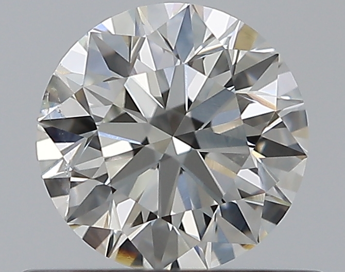 0.53 CaratI-SI1 EX Cut Round Diamond